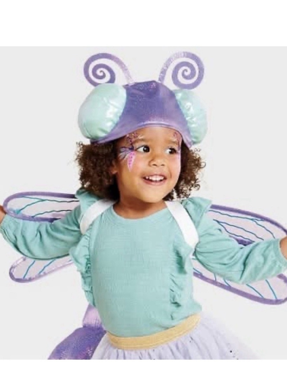 Hyde & Eek! Toddler Purple and Teal Dragonfly Costume accessory kit NEW